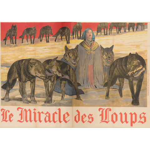 Le miracle des loups. Affiche. 1924.